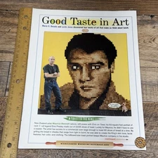 Maurice Bennett Good Taste In Art Elvis On Toast Vtg Print Ad Art Ephemera 00s