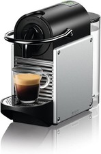 Nespresso Pixie Espresso Machine by De'Longhi Aluminum Silver Compact 1100ml