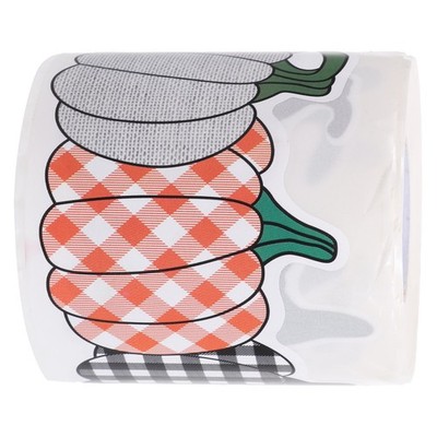  1 Rolle Tafelrand-Aufkleber, selbstklebender Kürbis-Randaufkleber,