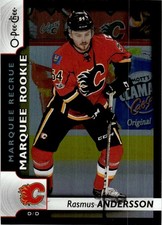 2017-18 O-Pee-Chee Black Rainbow Foil Rookie Rasmus Andersson Rookie /100