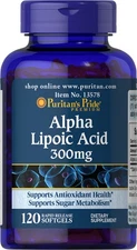 Puritan's Pride Alpha Lipoic Acid 300 mg - 120 Softgels