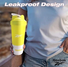Reebok Athletic Shaker - 17oz Protein Bottle - Gym, Running, Hiking..