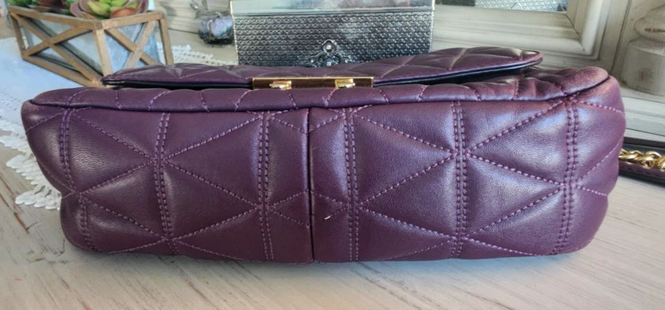 Michael Kors SLOAN LARGE Gold Chain Shoulder Bag - Image 4 of 4