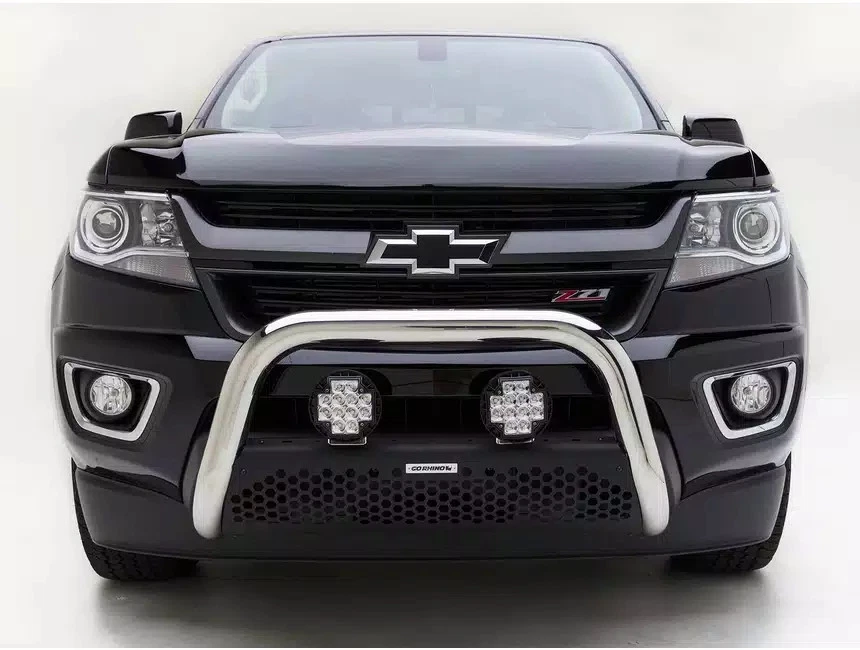 Go Rhino Charger RC2 Polished Stainless Bull Bar Fits 03-06 Silverado/Siera 1500 Foto 3 de 4