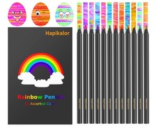 Rainbow Colored Pencils Set - 12 Art Supplies for Kids, Perfect Holiday Gifts
