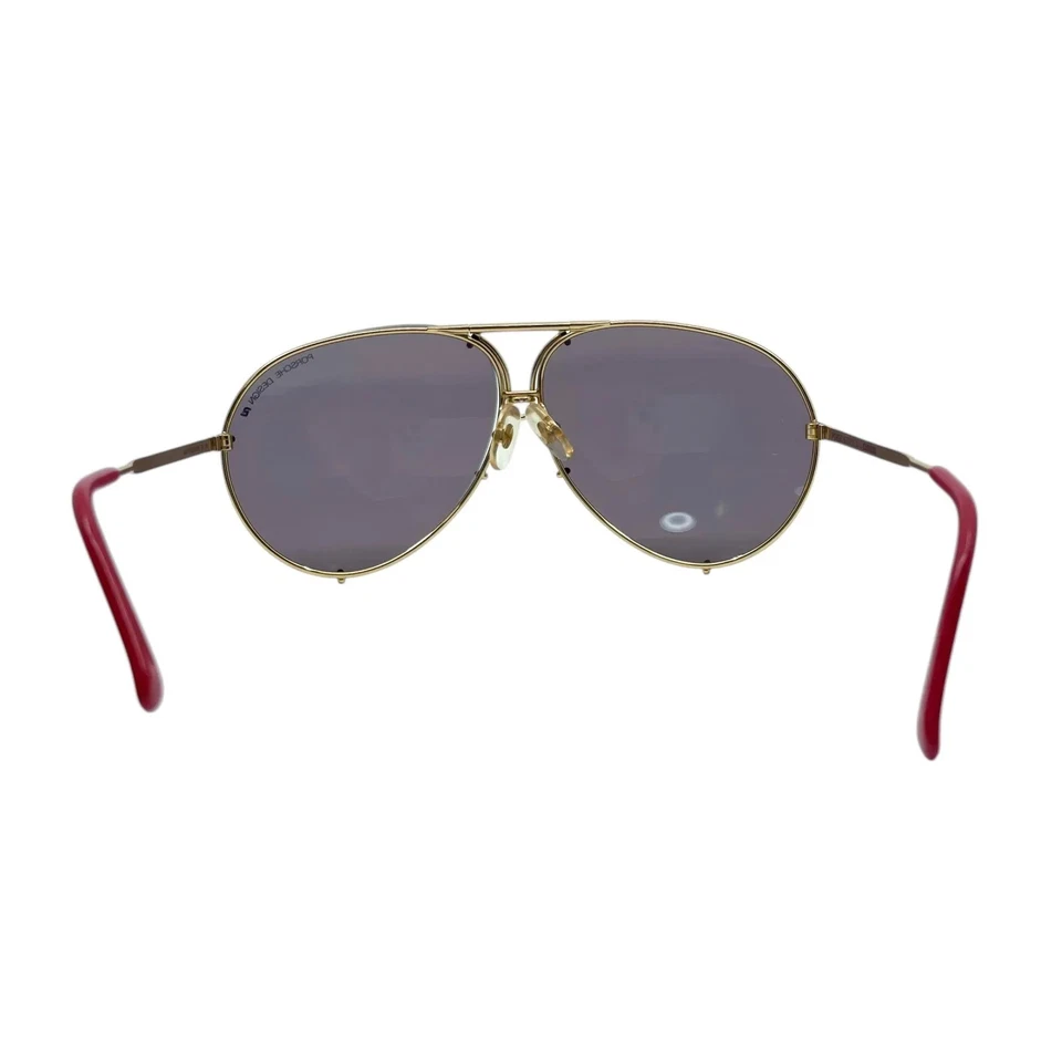 PORSCHE DESIGN by CARRERA Teardrop Sunglasses Gold Frame Red Women's Eyewear - Image 2 of 4