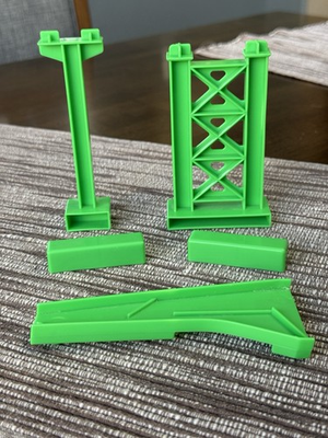 #ad Green parts Girders Buffers Chute Tomy Big Loader #5003 REPLACEMENT PARTS $11.99