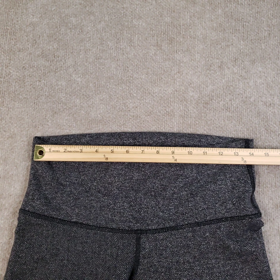 Lululemon Leggings Womens 8 Herringbone High Rise Full Length Yoga Pants Athleti - Image 4 of 4