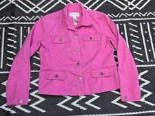 VINTAGE WOMEN'S PINK JACKET PETITE MEDIUM LIZ CLAIBORNE