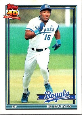 1991 Topps #600 Bo Jackson baseball card 11ZZ