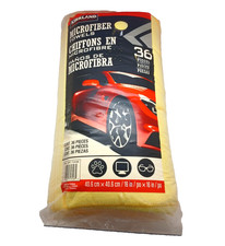 Kirkland Ultra Plush Yellow Microfiber Towels 16x16 36-Count Auto Detailing