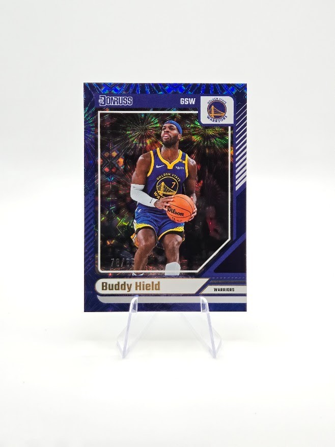 Buddy Hield 2024-25 Panini Donruss Blue Fireworks SP /85 #78 Warriors