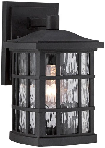 Quoizel Stonington 10 1/2" High Matte Black Outdoor Wall Light - Picture 2 of 2