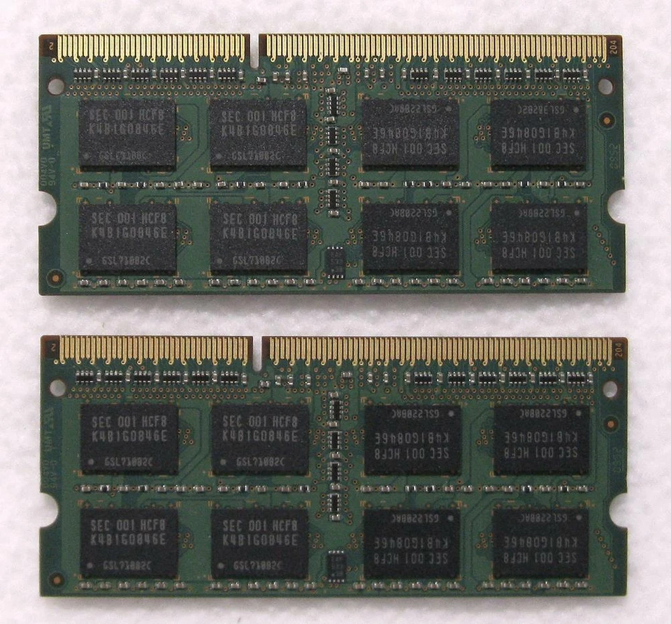 4GB (2x2GB) 2Rx8 PC3-8500S-07-10-F2 DDR3 Samsung M471B5673EH1-CF8 1003 Sony Vaio - Image 4 of 4