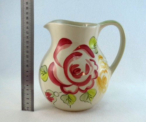 Royal Albert Jug Ceramic Rose Garden Pitcher Hand Painted Earthenware - Portugal - Picture 7 of 8