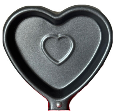 Heart Shaped Pan Skillet and Pancake Baking Mix
