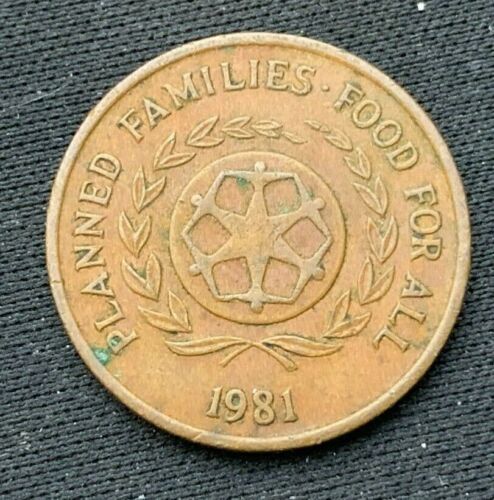 1981 Tonga 2 Seniti Coin XF AU ( 1.1 Million Minted ) #K515