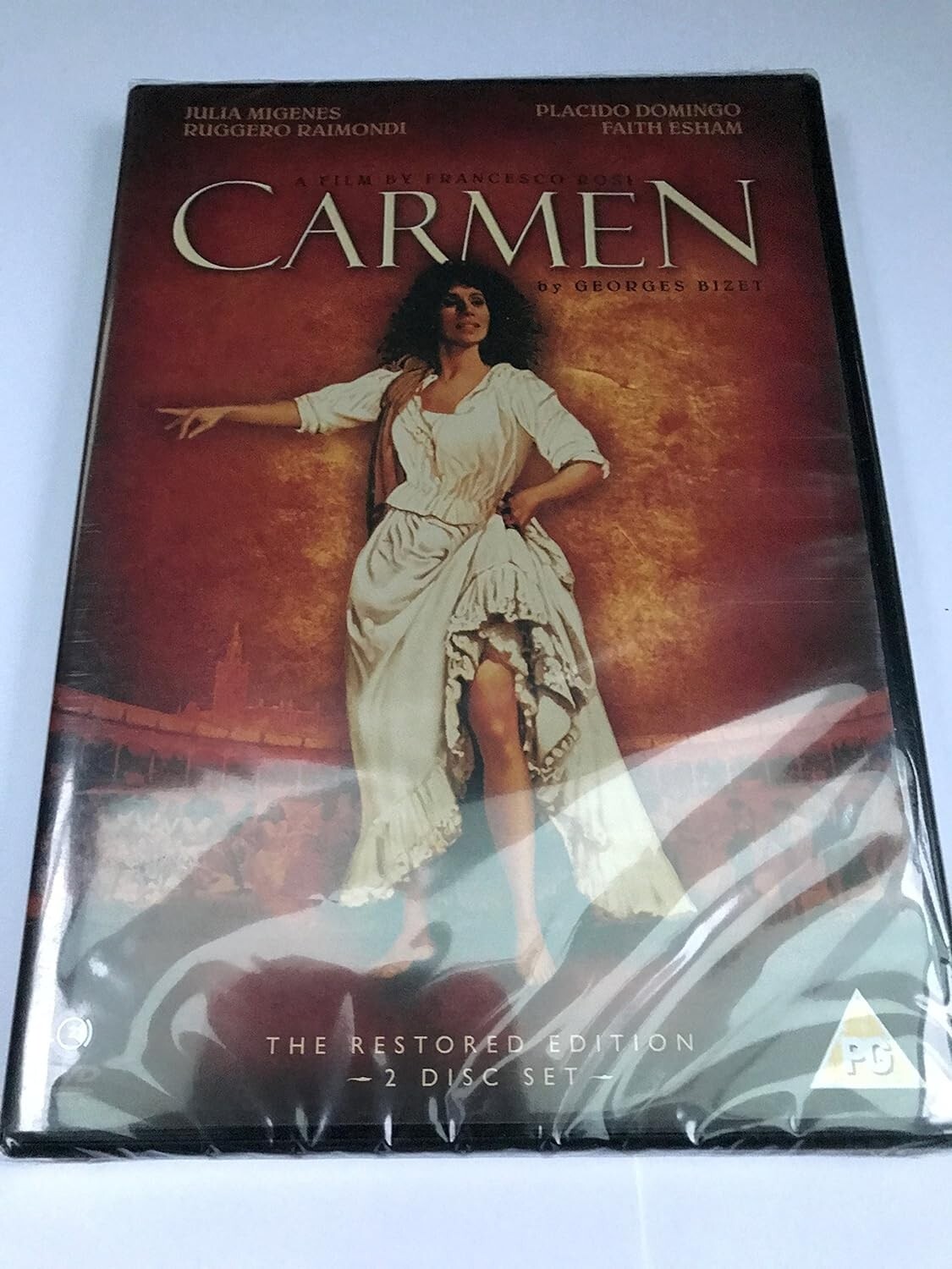 CARMEN 2 DISC RESTORED EDITION DVD Placido Domingo Julia Migene Brand New UK R2