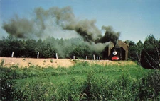 Postcard Boothbay Railway Museum, Boothbay, Maine Steam Locomotive VTG VPC02.