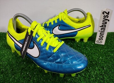 Nike Tiempo Legend V ACC FG Women's Soccer Shoes, 744951-400, Blue