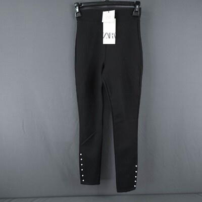 Vestir Zara Leggings Mujer Zara FAUX LEATHER LEGGINGS Black ZARA