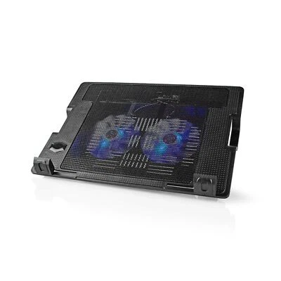14"-18" Quiet Laptop Cooler Cooling Pad Adjustable Stand With 2 USB Powered Fans - Image 1 of 4