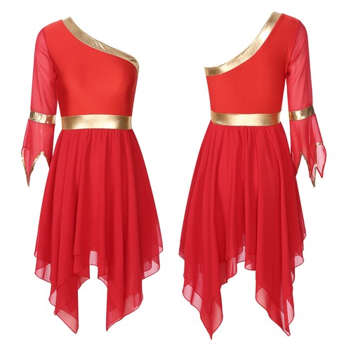 Para mujeres Disfraz de Baile Fiesta Vestido Show Vestidos de Baile Ropa Corta Borde Gimnasio - Imagen 9 de 77