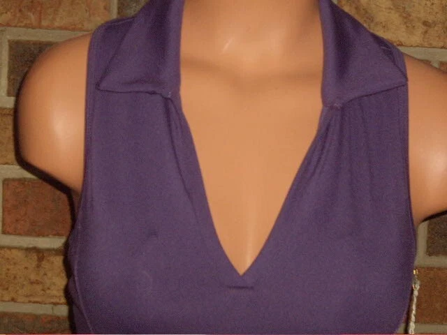 Sujetador corto Jessica Simpson PÚRPURA ropa deportiva talla XS INCORPORADO - NUEVO CON ETIQUETAS Foto 2 de 4