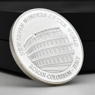 Italy Roman Colosseum Silver Coin 2007 New Seven Wonders of World
