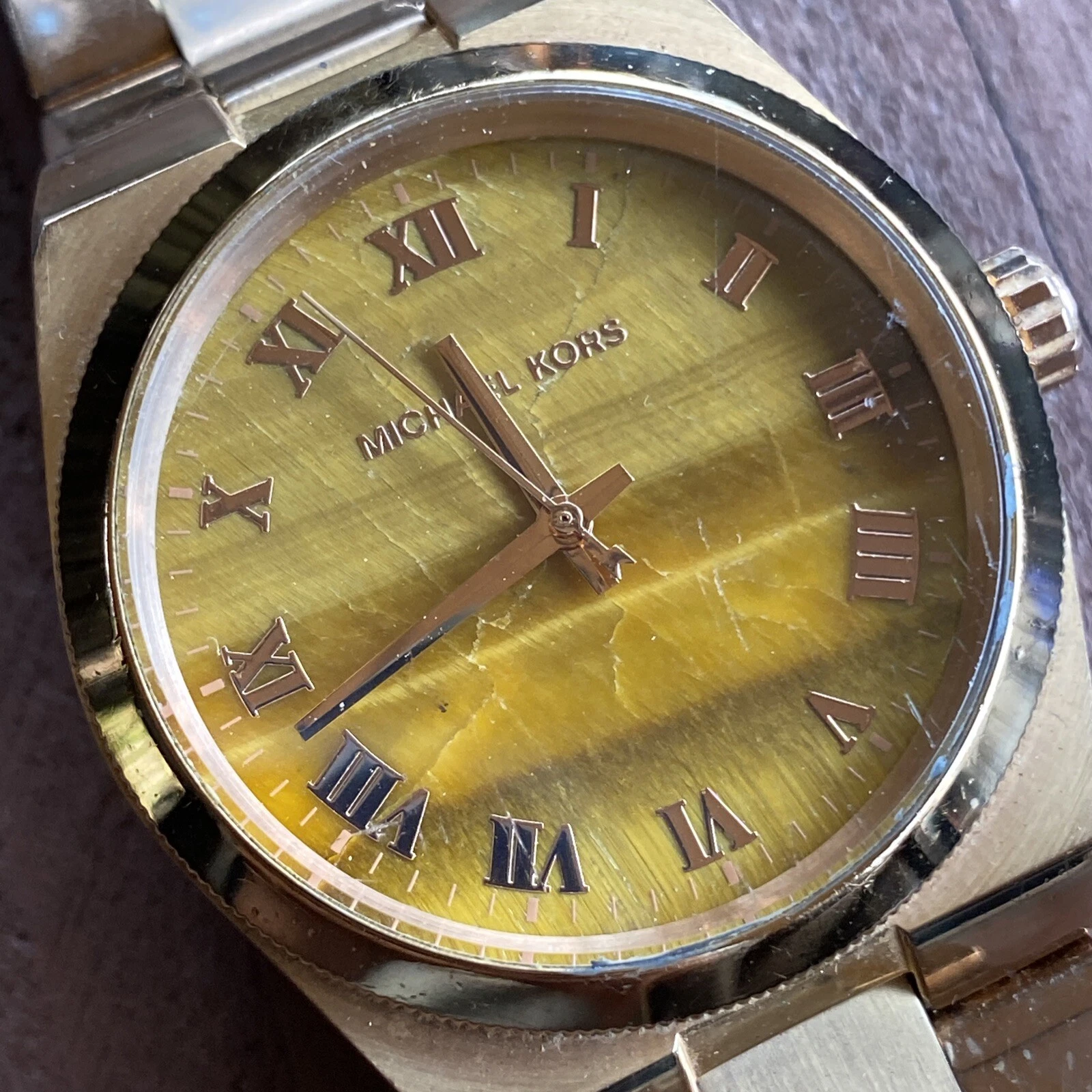 Orologio da donna Michael Kors MK5895 Channing quadrante marrone oro rosa acciaio inox