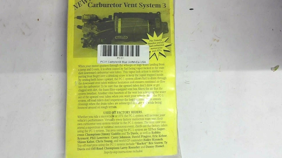 PC Racing - PC31 - Система вентиляции карбюратора, CVS 3 - Синие ДВОЙНЫЕ КАРБЮРАТОРЫ ПРЕДОТВРАЩАЮТ БОЛОТО - Изображение 2 из 2