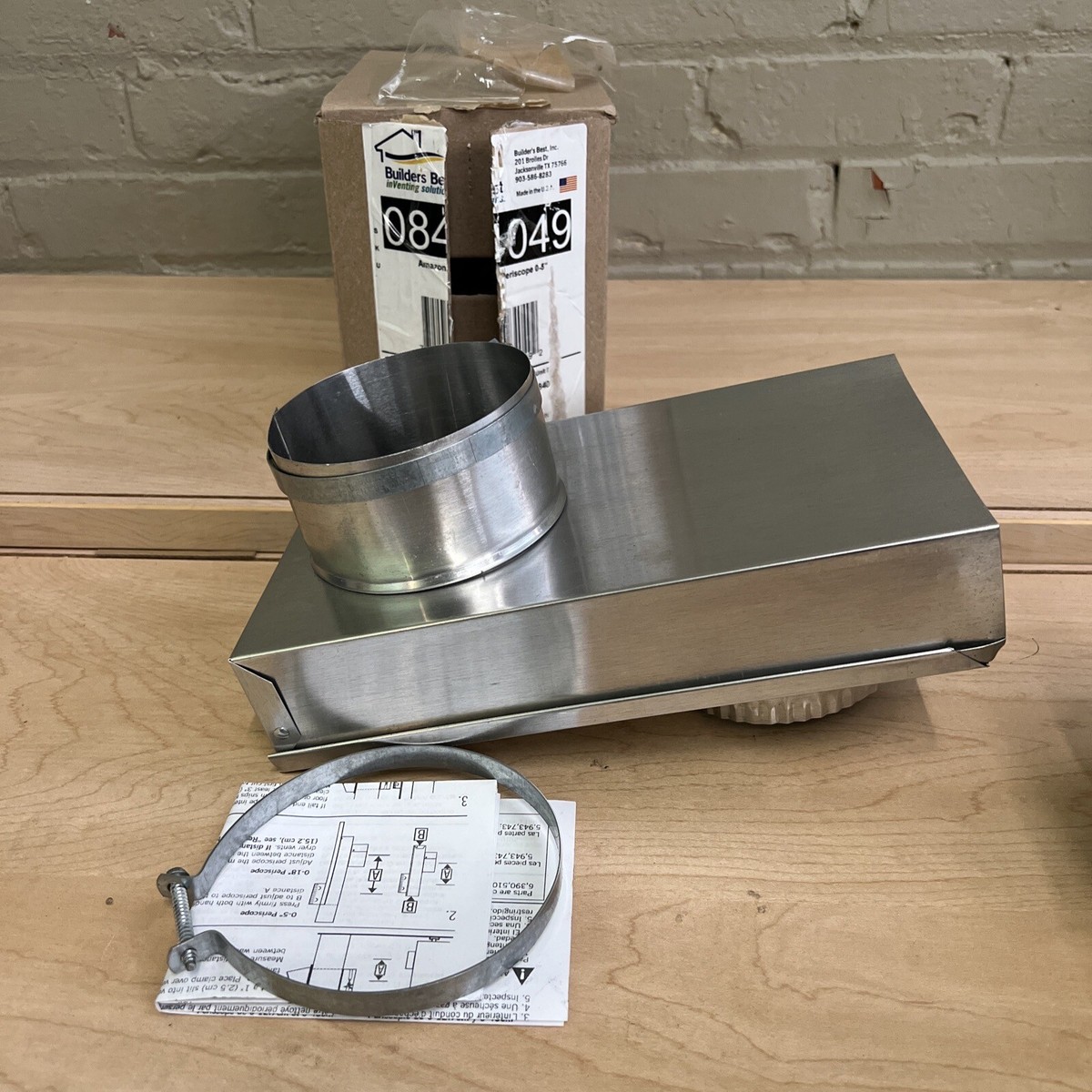 84049 SAF-T-Duct Zero Dryer Vent Periscope Adjustable 0-5 84049 SAF-T-Duct Zero Dryer Vent Periscope Adjustable 0-5