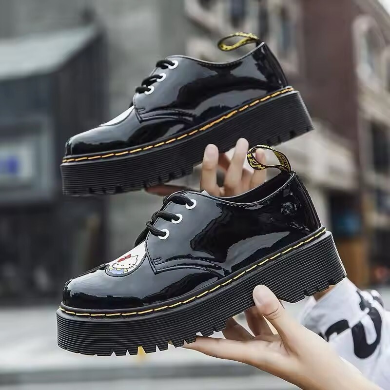 Dr. Martens x Hello Kitty 1461 Women's Platform Shoes Size 7