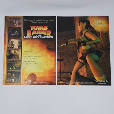 Tomb Raider The Last Revelation Dreamcast PC Coming To Print Ad/Poster Promo Art