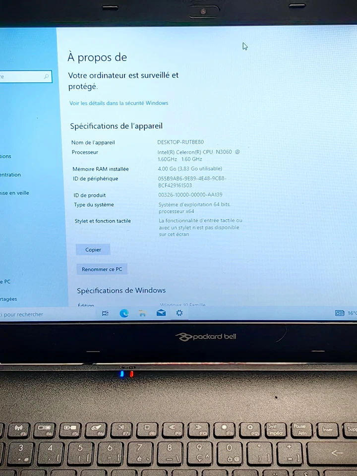 CARTE MERE fonctionnelle 448.05304.0011 pour Packard Bell Easynote ENTG81BA . - Photo 4/4