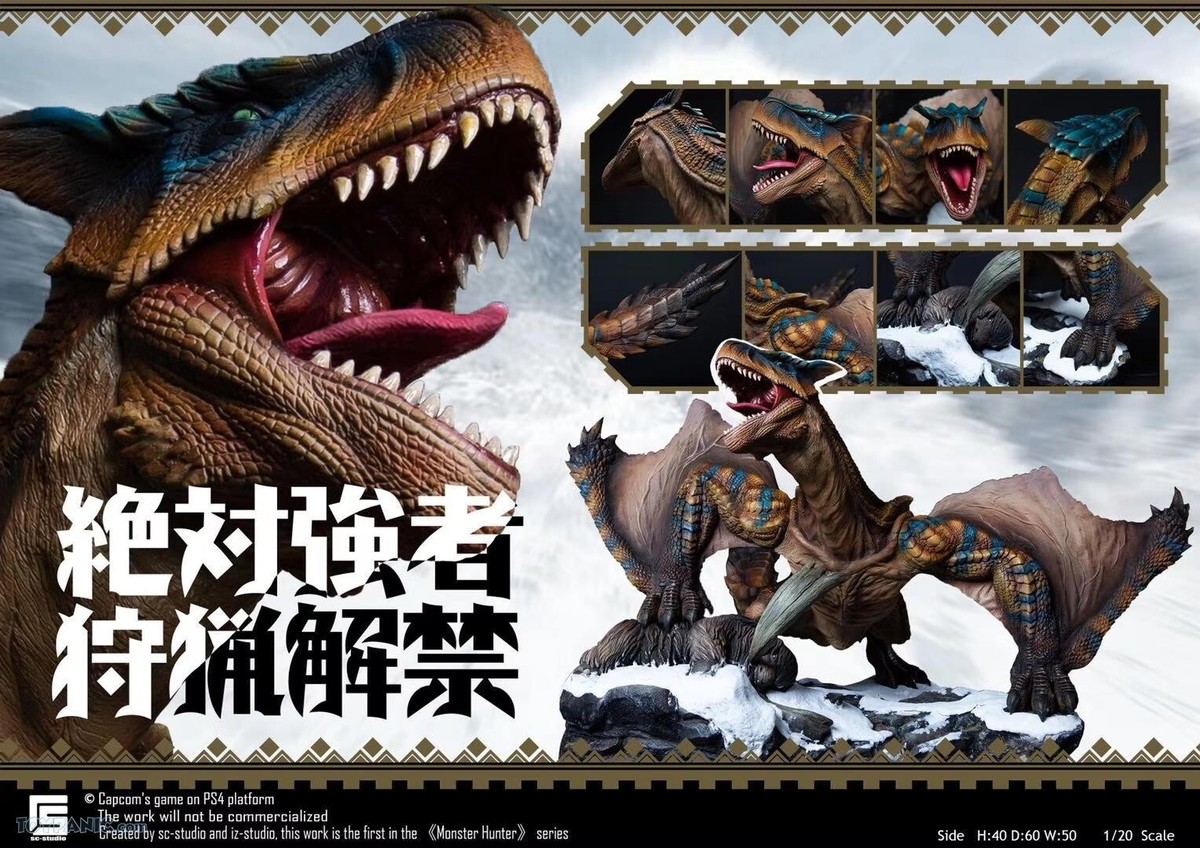 In-Stock】 Monster Hunter World Iceborne Tigrex 1/20 GK