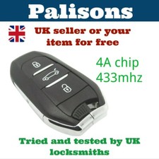 for Citroen C4 PICASSO CACTUS COMPLETE SMART REMOTE KEY FOB 2017 -2019 4A Chip