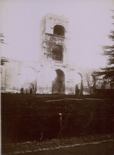 France, Arles, Porte du théâtre romain, 1899, Vintage citrate print vintage citr