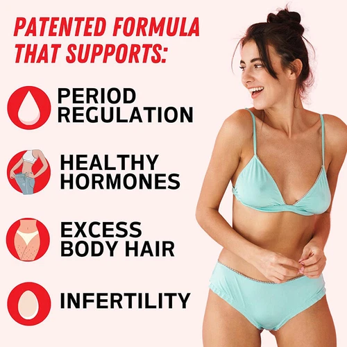 Happy hormon PCOS Multivitamin, Hormone Balance for Women-Cycle Support - Bild 2 von 6