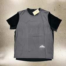 NWT Nike DM4646-010 Men's Dri-Fit Rise 365 Trail Running Top Black Grey White S
