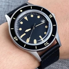 Tandorio 40mm Automatic Men's Watch Sandblasted Domed Sapphire Glass NH35 20ATM