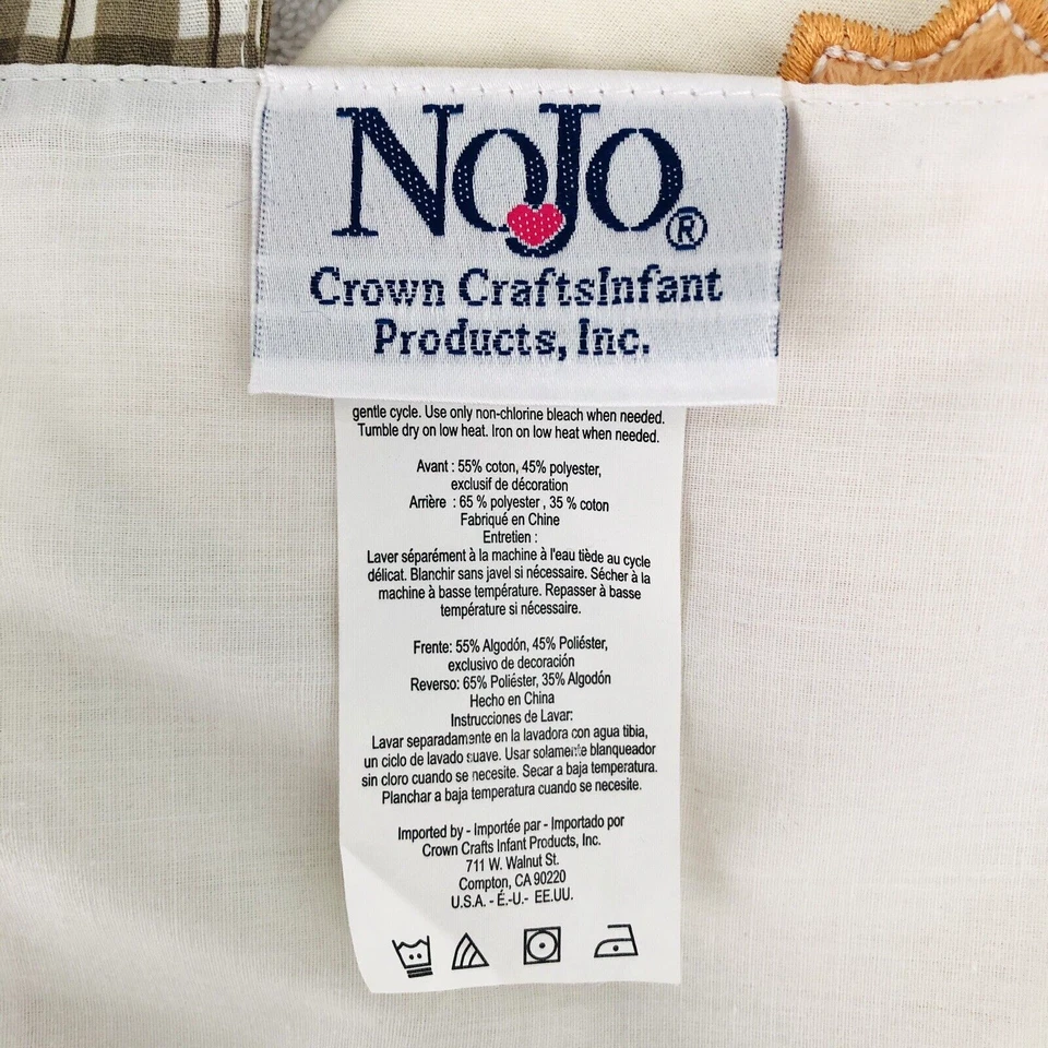 Cortinas cenefa para bebé NoJo con apliques de animales de granja Foto 4 de 4