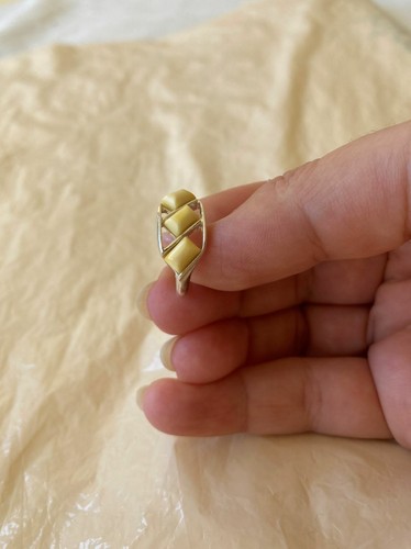 BALTISCHER BUTTERSCOTCH GRÜNER HONIG BERNSTEIN STERLINGSILBER DREI STEINE HANDGEFERTIGTER RING - Bild 16 von 17