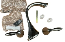 Moen Eva Chrome 2 Handles Roman Tub Faucet Lever Trim, T943