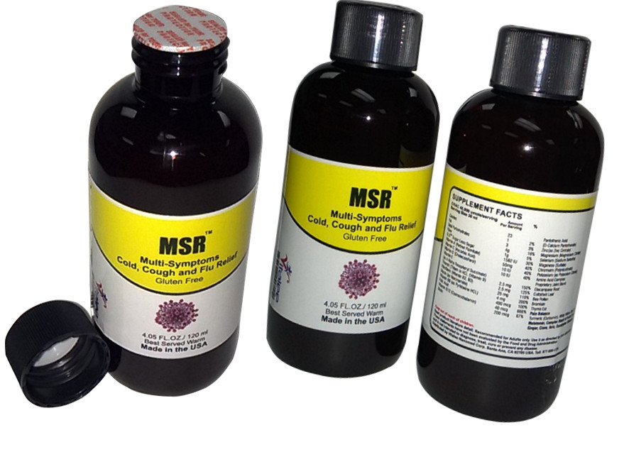 MSR-Family Pack-Cold, Flu,Throat Infection Rapid Relief (6 Bottles 120 ml)
