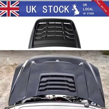 Matte Black Universal Front Hood Bonnet Vent Scoop Louver For Cars Pickup