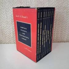 Vintage 1965 Jacob M Braude Complete Speaker's Toastmaster Library 8 Vol HC