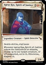 Agrus Kos, Spirit of Justice (Showcase) (Invisible Ink) Foil - Murders at Karlov Manor