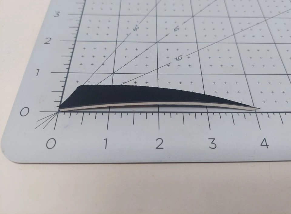 100 Pack Gateway Feathers 4" Right Wing: Shield Jet Black 400RSSBK-100 - Image 2 of 4