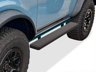 APS Running Boards 6-inch Matte Black Fit 21-26 Ford Bronco SUV 2-Door